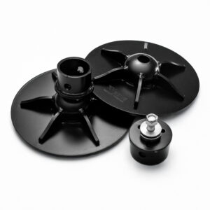 9" RVpaws V2 - Set of 2 for Standard 2" ROUND Leveling Jack Leg with pin connector